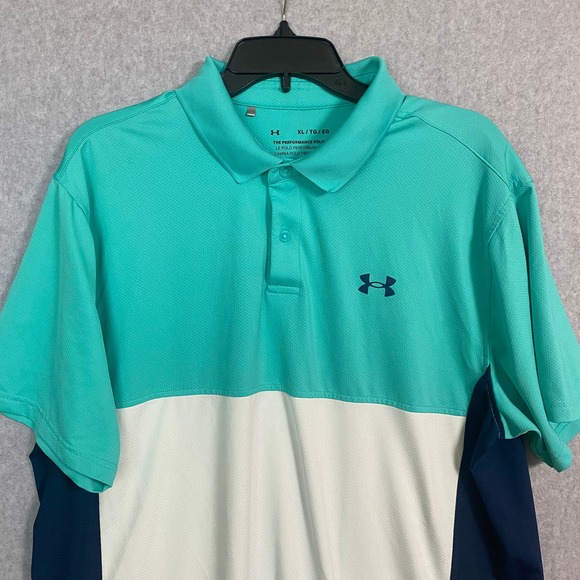 Under Armour The Playoff Polo Mens‎ Short Sleeve Shirt XL - Picture 2 of 8